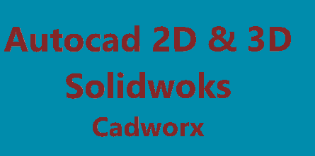 نقشه کشی صنعتی با Autocad و Solid works و نقشه کشی پایپینگ با Cadworx انجام بدم