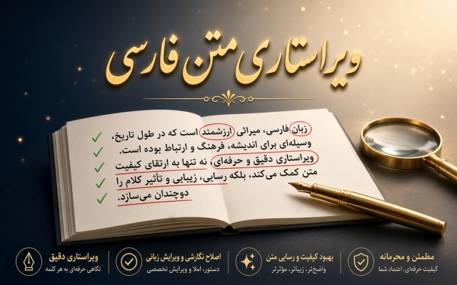 ویراستاریِ مقالات ، متون و نوشته ها ی شما را انجام بدهم .