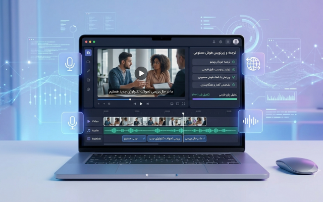 ساخت زیرنویس فارسی و انگلیسی با هوش مصنوعی