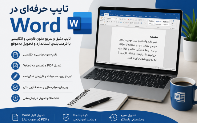 تایپ متن در Word و تبدیل فایلهای دستنویس یا PDF به متن را انجام دهم