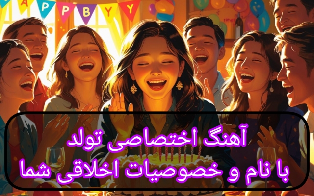 آهنگ اختصاصی تولد با نام و تمام خصوصیات اخلاقی شما بسازم