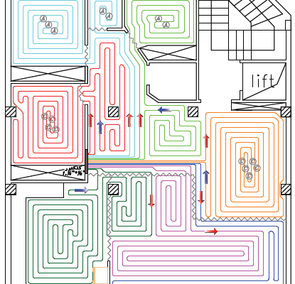 طراحی نقشه سیستم گرمایش از کف با استفاده از نرم افزار AutoCAD رو انجام بدم