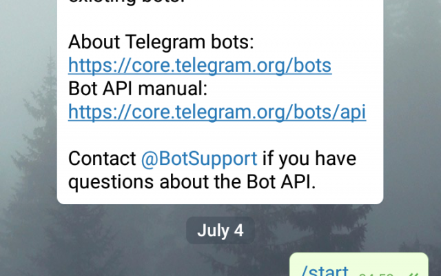 به شما یاد بدم چه طوری از http api تلگرام برای مدیریت یک روبات استفاده کنید