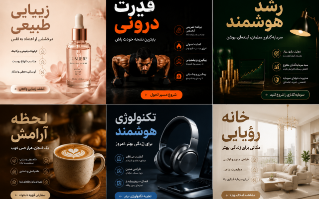 من میتونم پست اسلایدی و ریلز اکسپلوری، استوری و کاور هایلایت جذاب طراحی کنم
