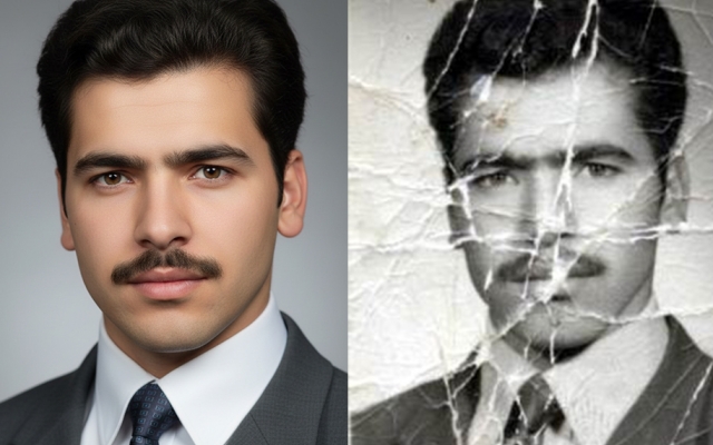 عکسهای قدیمی و آسیب دیده رو به یک عکس رنگی و با کیفیت تبدیل کنم