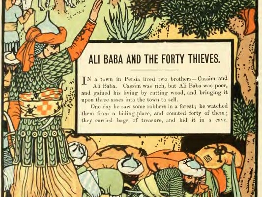 نسخه اصلی کتاب "علی بابا و چهل دزد" موجود در موزه لندن رو در اختیار شما قرار دهم