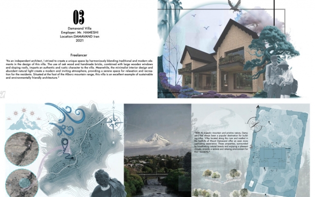 پلان، نما و دکوراسیون ویلاهای مدرن و کلاسیک با جزئیات فنی طراحی کنم